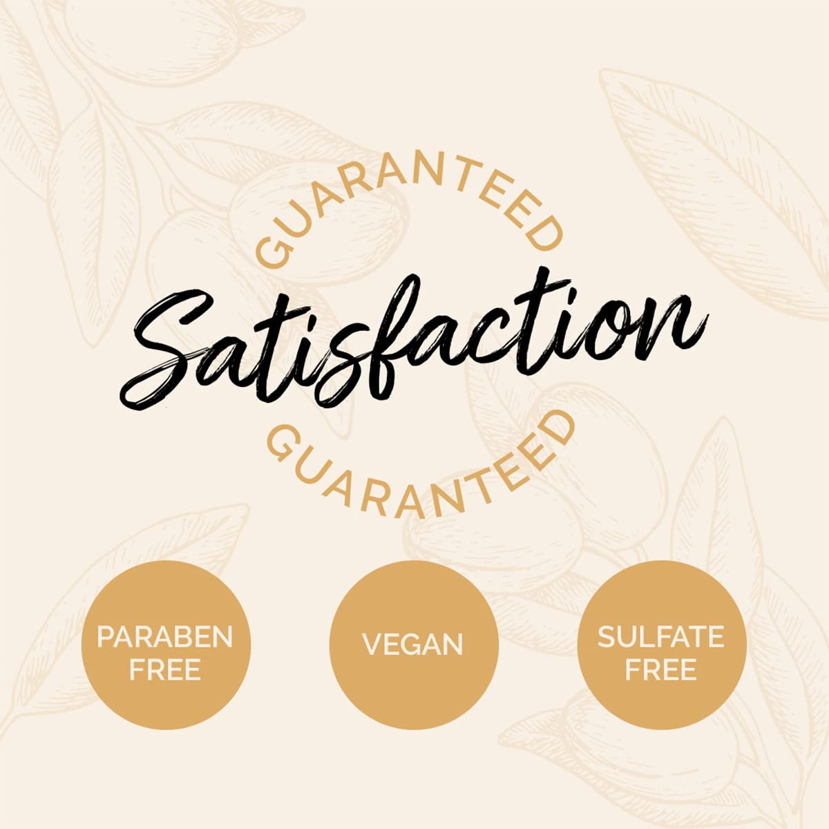 Argan Cosmetics 100% Pure Organic Moroccan Argan Oil for Hair, Skin, Nails, Cuticles, Face & Beards - Cold Pressed, Unscented - Filtered Through Cotton & Charcoal - All Natural Moisturizer - 2 Fl Oz