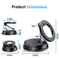 ANDERY Car Phone Holder for Magsafe [78+LBS Strongest Suction & 2400gf Magnetic] 360° Adjustable Car Phone Mount, Phone Holders for Your Car for iPhone 17-12 Pro Max Plus Air, Carbon Fiber