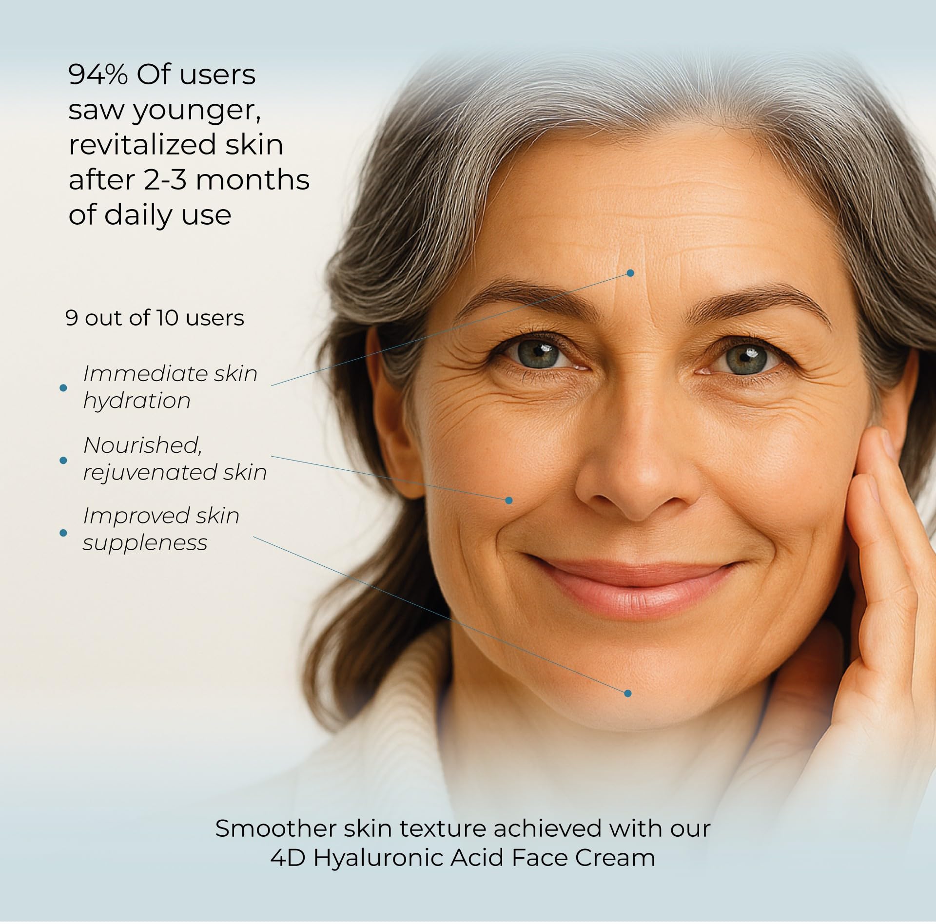 Anti-Aging Face Cream 5% Marine Collagen 3% Retinol 5% Hyaluronic Acid - Wrinkle Firming Moisturizer Face Neck - Professional Strength 1 Finger Cream Dispenser -